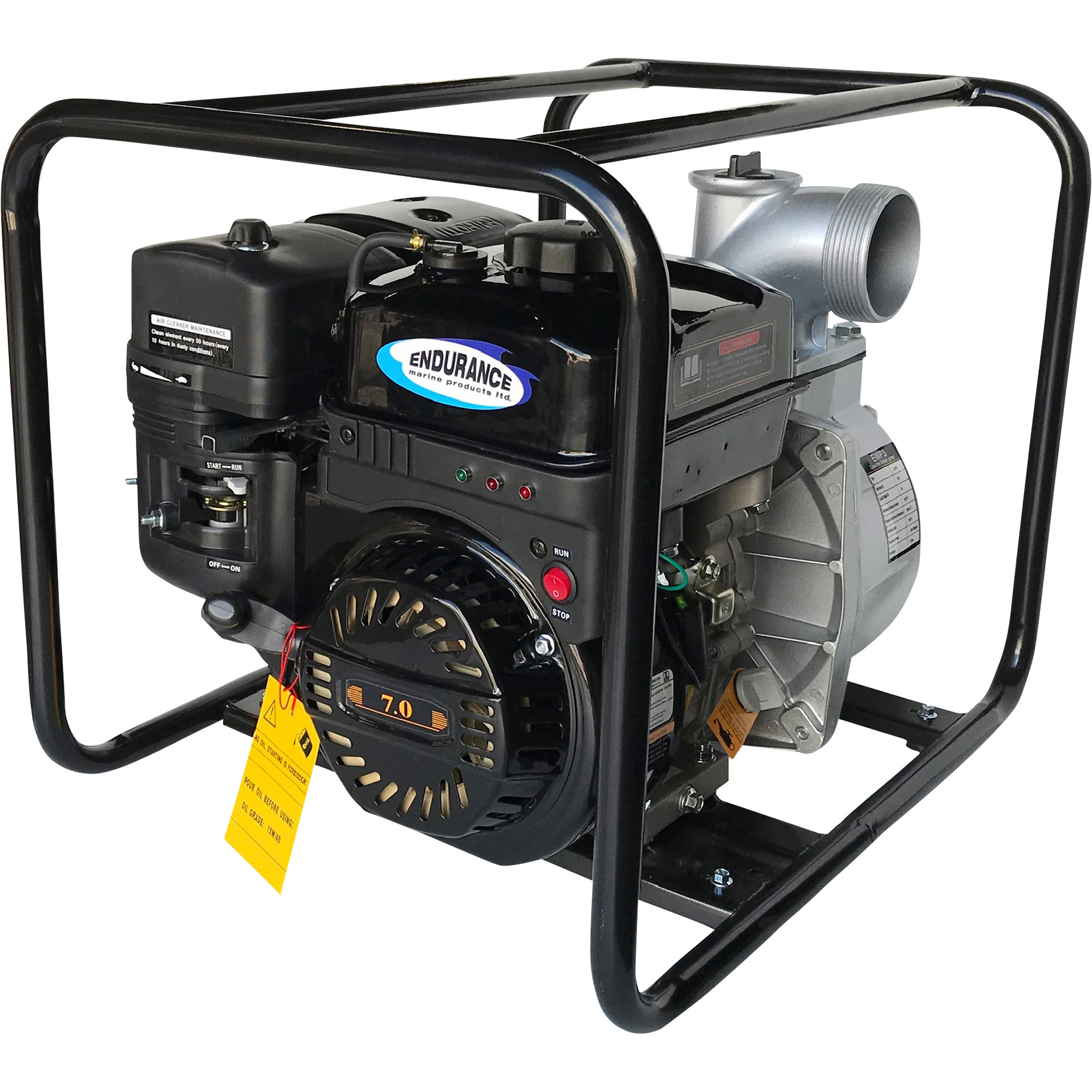 Endurance Marine Dewatering Pump, 180 GPH, 3in. Port, 6.5 HP, Model# EWP3